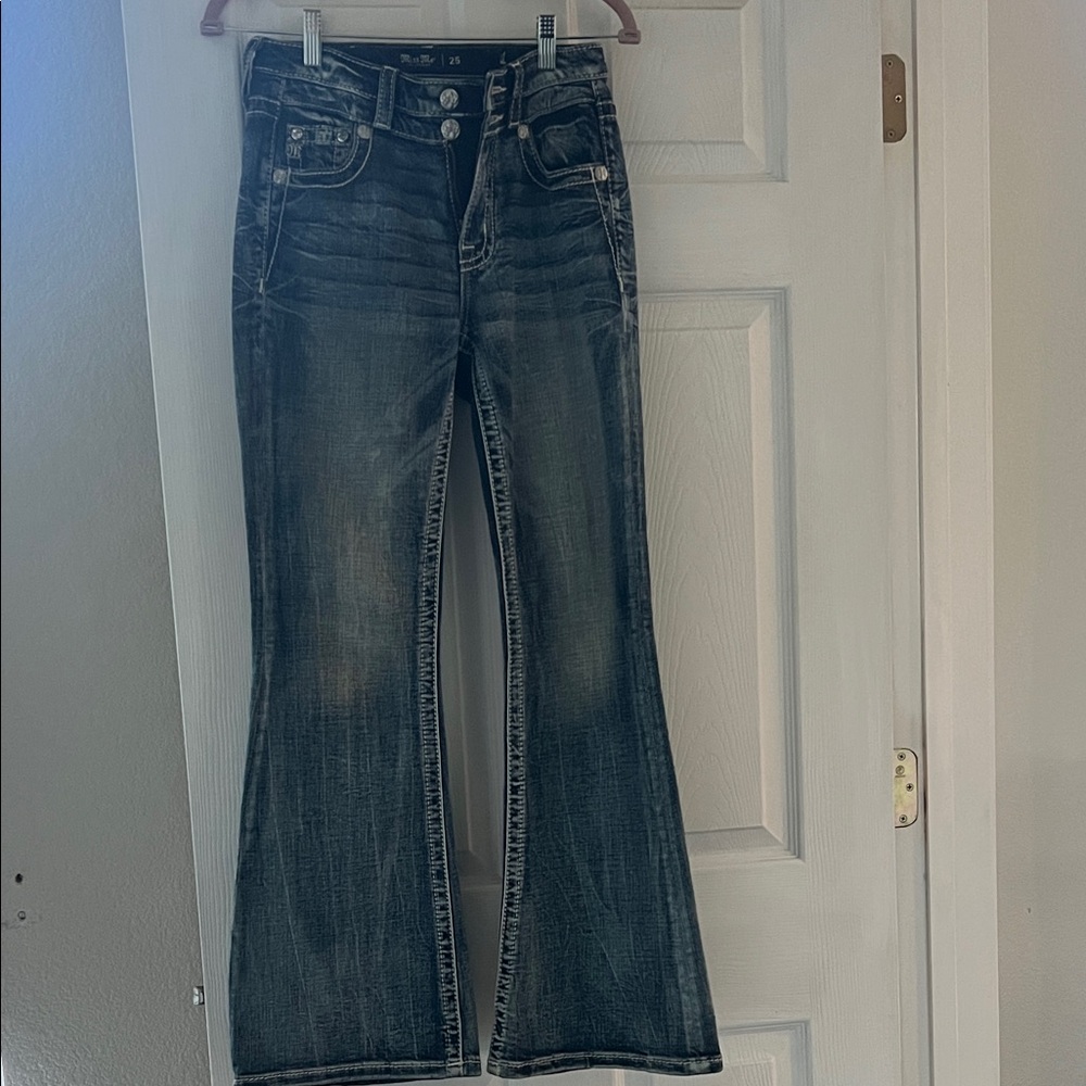 Miss Me Dark Blue Flare Jeans